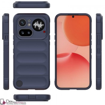 Magic Shield guminis dėklas - tamsiai mėlynas (Nothing Phone 4A Pro)